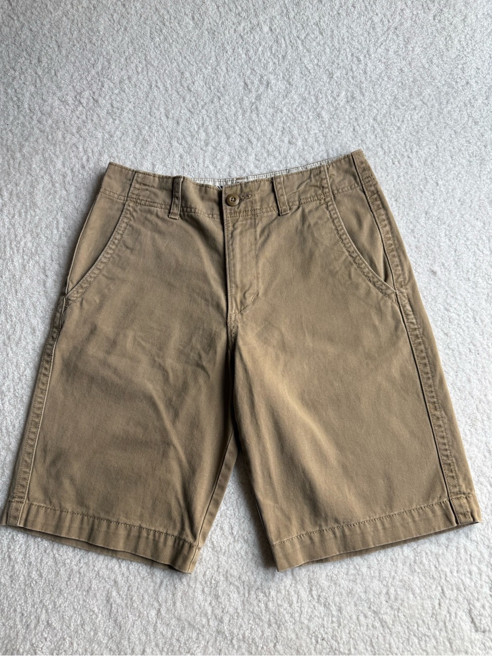 EUC Old Navy Men's Tan Flat-Front Chino Shorts